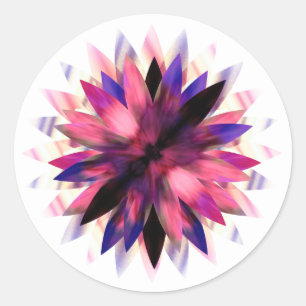 Lotus Flower Waterverf Logo Healing Yoga Ronde Sticker