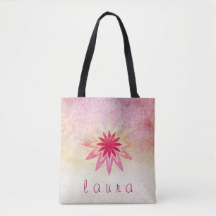 Lotus Flower Waterverf Wedding Bride Draagtas