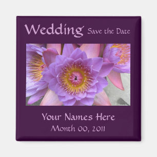 Lotus Flower Wedding Magnet Magneet