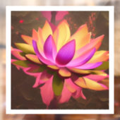 Lotus Flower Window Cling Sticker (Vel 2)