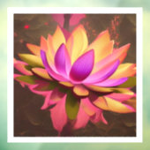 Lotus Flower Window Cling Sticker (Vel 3)