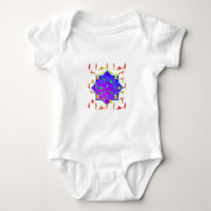 Lotus Flower with Yoga Poses Romper