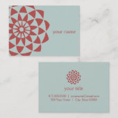 Lotus Flower Yoga Carte de visite enseignant (Devant / Derrière)