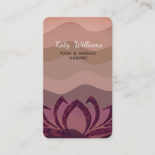 Lotus Flower Yoga Instructor Meditation Holistic Visitekaartje