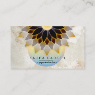 Lotus Flower Yoga Instructor Meditation Holistic Visitekaartje