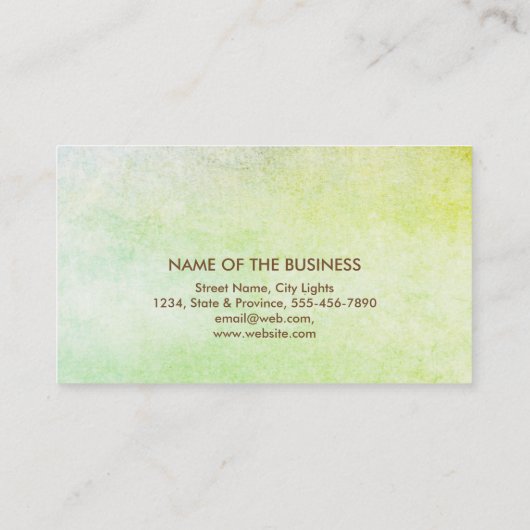 Lotus Flower Yoga Instructor Meditation Holistic Visitekaartje (Achterkant)