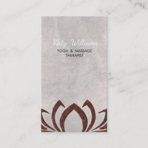 Lotus Flower Yoga Instructor Meditation Holistic Visitekaartje