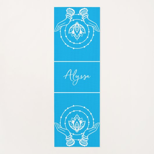 Lotus Flower Yoga Mat (Voorkant)