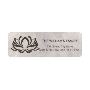 Lotus Flower Yoga Meditation Floral Holistic Etiket