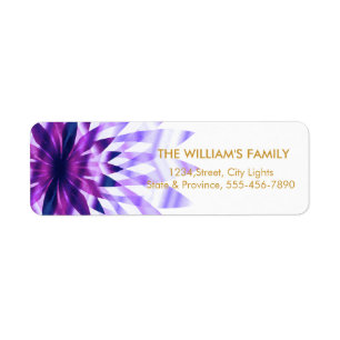 Lotus Flower Yoga Meditation Floral Paars Etiket