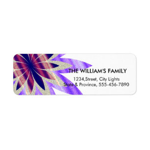 Lotus Flower Yoga Meditation Floral Paars Etiket
