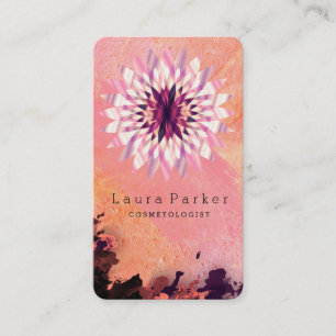 Lotus Flower Yoga Meditation Spa Holistic Visitekaartje