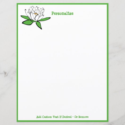 Lotus Flower Zen Yoga Personalize (Voorkant)