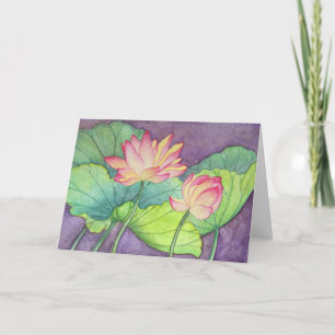Lotus Flowers #2 Wenskaart Kaart