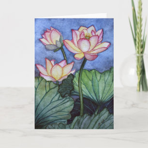 Lotus Flowers #5 Wenskaart Kaart