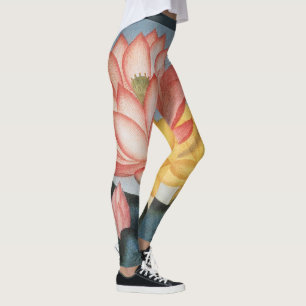  Lotus Flowers, de Heilige Egyptische Bean Leggings
