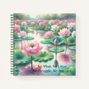 Lotus Flowers & Quote Notitieboek