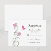 Lotus Flowers RSVP (blanc) (Devant / Derrière)