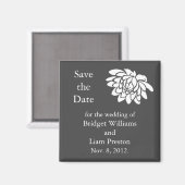 Lotus Flowers Save the Date Magnet (Recto/Verso)