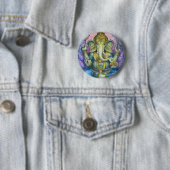 Lotus Ganesha Button (In situ)