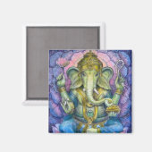 Lotus Ganesha Magnet Carré (Recto/Verso)