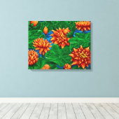 Lotus Garden - Canvas Afdrukken (Insitu (Houten vloer))
