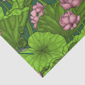 Lotus garden tissuepapier (Detail)