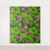 Lotus garden wandkleed (Voorkant)