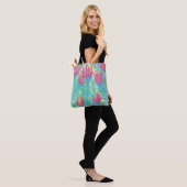 Lotus Garden Watercolor Sac fourre-tout d'impressi (Sur le modèle)