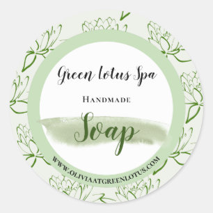 Lotus Home Business Soap Étiquette de produit élég