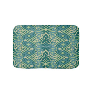 Lotus Ikat patroon - De witte lotus Badmat
