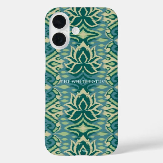 Lotus Ikat patroon - De witte lotus Case-Mate iPhone Case (Achterkant)