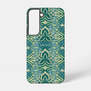 Lotus Ikat patroon - De witte lotus Samsung Galaxy Hoesje