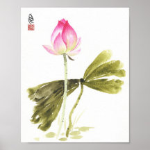 Lotus in stille reflectie