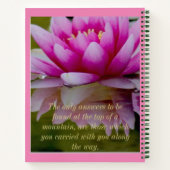 Lotus Journal 8.5" x 11" 120 pages de l'université (Dos)