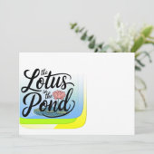 Lotus Kaart (Staand voorkant)