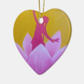Lotus Kathak Dancer Keramisch Ornament (Links)