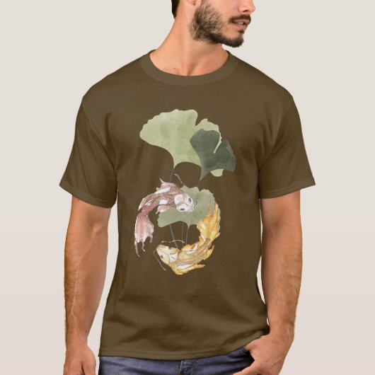 Lotus Koi Fish T-shirt (Voorkant)