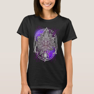 Lotus Kristallen Zen Bloem Van Leven Hippie Heilig T-shirt