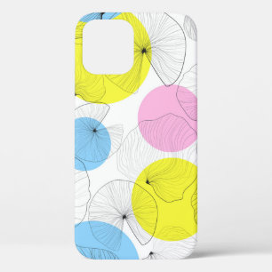 Lotus laat kleurrijke vlekken patroon iPhone 12 hoesje