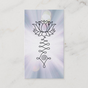 *~* Lotus Lavender Blue Rays Healing Reiki Energy Visitekaartje