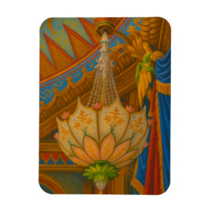 Lotus Light – Royal Pavilion kroonluchter print Magneet