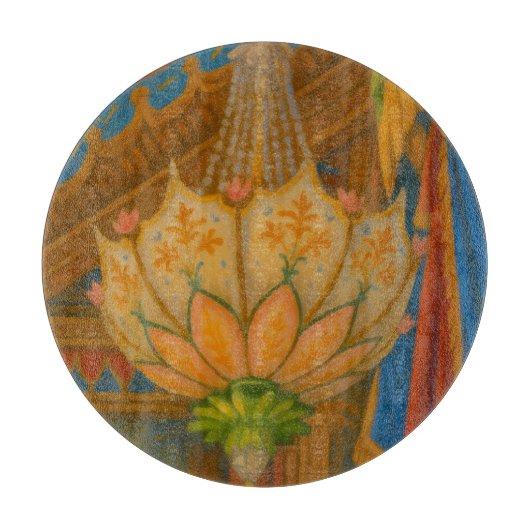 Lotus Light – Royal Pavilion kroonluchter print Snijplank (Voorkant)