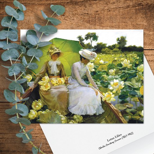 Lotus Lilies Charles Courtney Carte Curran