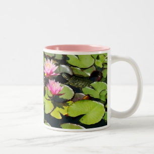 Lotus/Lilypads et tasse de tortue
