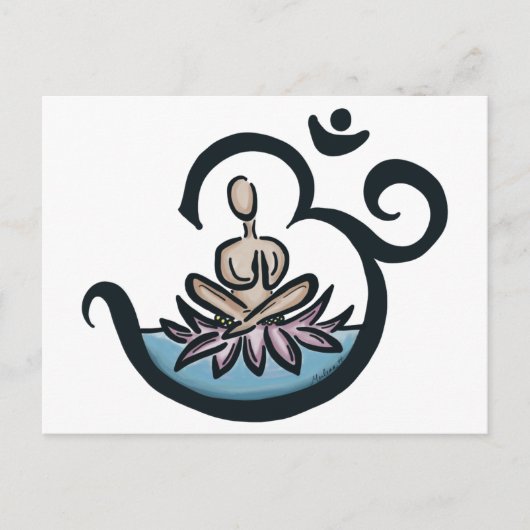 Lotus Lover Yoga Briefkaart (Voorkant)