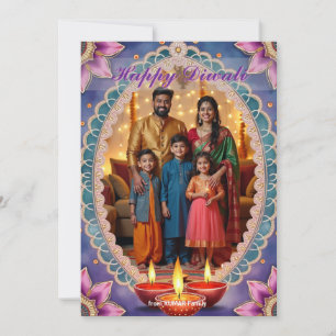 Lotus Luxe Diwali-wenskaart Kaart