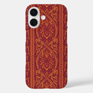 Lotus Luxe Tapestry Patroon - De Witte Lotus iPhone 16 Hoesje