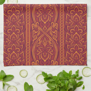 Lotus Luxe Tapestry Patroon - De Witte Lotus Theedoek
