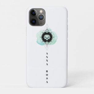*~* Lotus, Maan, Sterren Heilig Symbool Verlichtin iPhone 11 Pro Hoesje